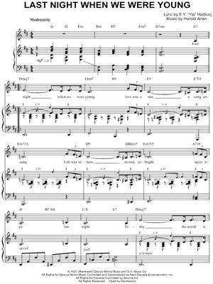 Last Night When We Were Young