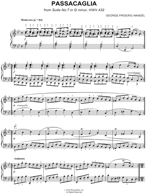 Suite No. 7 in G Minor, HWV 432: Passacaglia