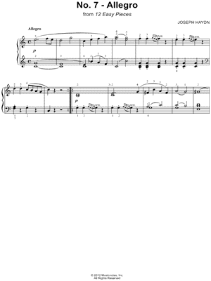 12 Easy Pieces, No. 7: Allegro