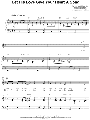 Let His Love Give Your Heart a Song