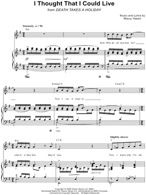 I Thought That I Could Live