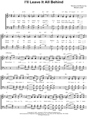 I'll Leave It All Behind