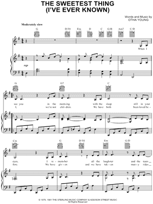 The Sweetest Thing (I've Ever Known)