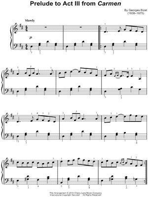 Prelude to Act III from Carmen