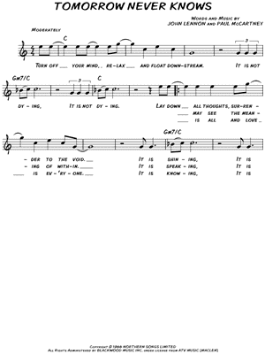 Tomorrow Never Knows