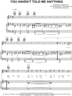 You Haven't Told Me Anything