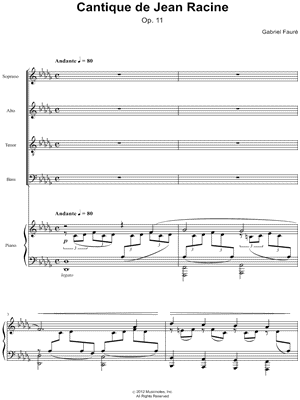 Cantique de Jean Racine