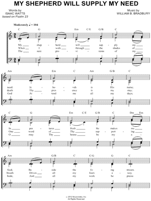 My Shepherd Will Supply My Need