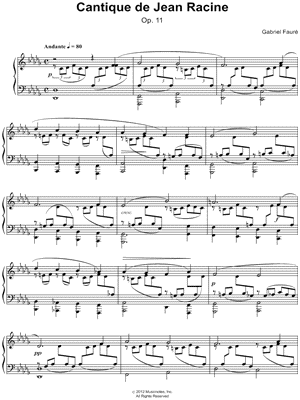 Cantique de Jean Racine