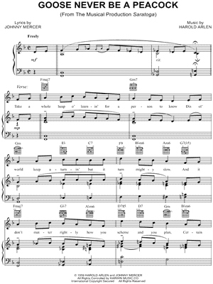 Goose Never Be a Peacock