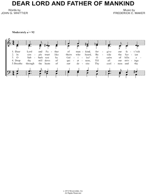 Dear Lord and Father of Mankind