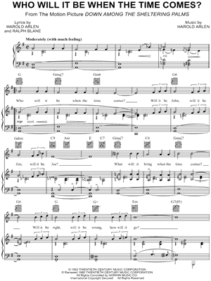 Who Will It Be When the Time Comes?