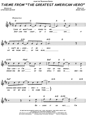 Theme from "The Greatest American Hero"