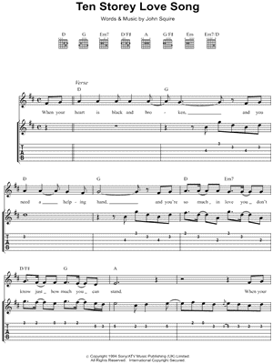 Ten Storey Love Song