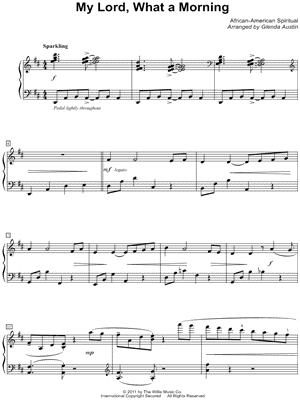 My Lord, What a Morning