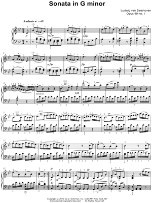 Sonata No. 19, Op. 49, No. 1 in G Minor