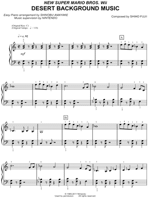New Super Mario Bros. Wii Desert Background Music