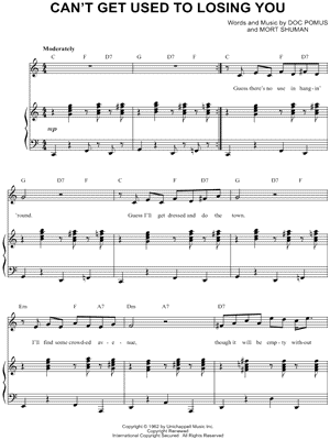 Can't Get Used To Losing You