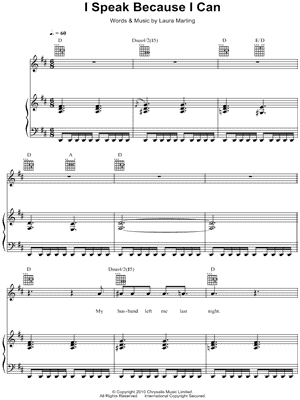 I Speak Because I Can