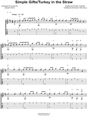 Simple Gifts / Turkey In the Straw