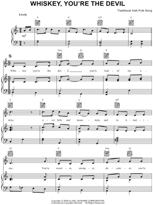 Whiskey, You're the Devil