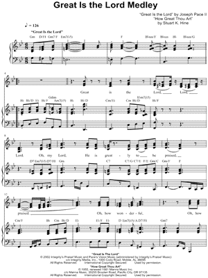 Great Is the Lord Medley