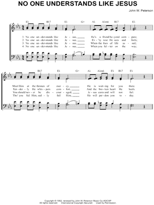 No One Understands Like Jesus