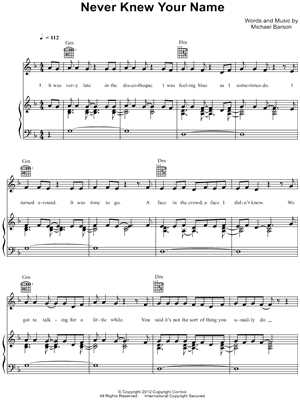 Never Knew Your Name