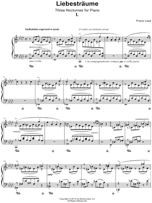 Liebestraume No. 1, from Three Nocturnes for Piano
