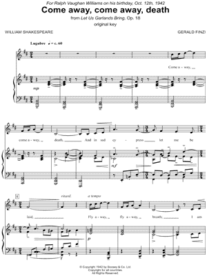 Come Away, Come Away, Death