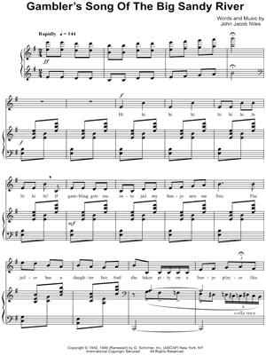 Gambler's Song of the Big Sandy River