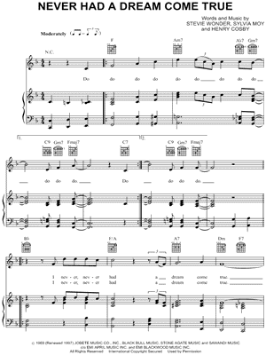 Never Had a Dream Come True