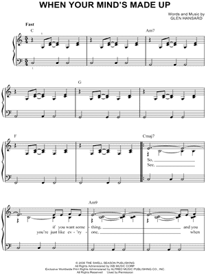 When Your Mind's Made Up