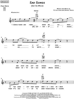 Sad Songs (Say So Much)