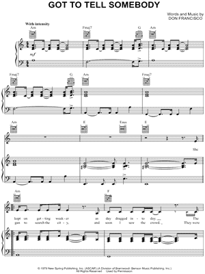 Got To Tell Somebody