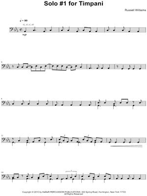 Solo #1 for Timpani