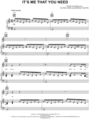 It's Me That You Need