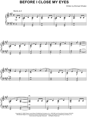 Before I Close My Eyes