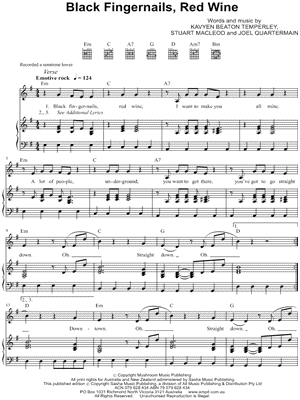 Black Fingernails, Red Wine