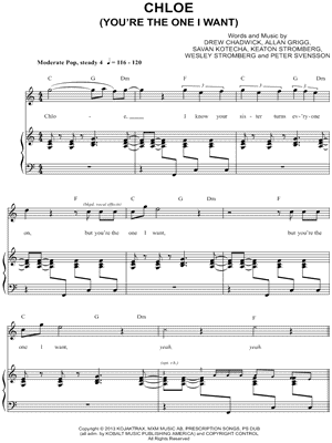 Chloe (You're the One I Want)