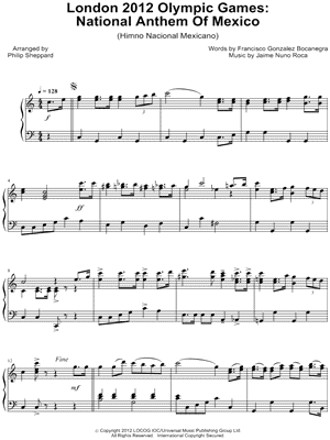 London 2012 Olympic Games: Mexican National Hymn