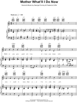 Mother What'll I Do Now