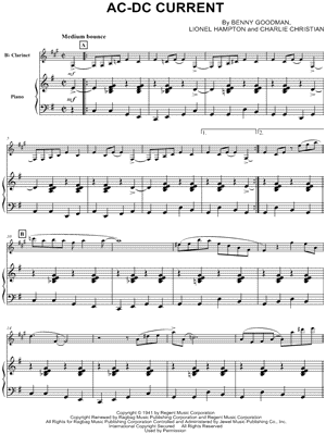 AC-DC Current - Piano Accompaniment