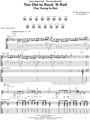 Too Old to Rock 'N Roll (Too Young to Die)