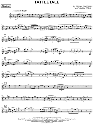 Tattletale - Clarinet