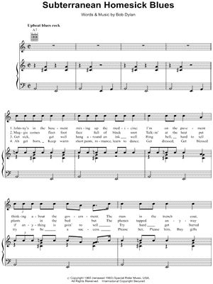 Subterranean Homesick Blues