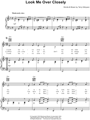 Look Me Over Closely