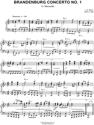 Brandenburg Concerto No. 1: IV. Menuetto