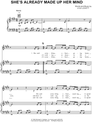 She's Already Made Up Her Mind