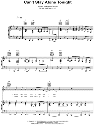 Can't Stay Alone Tonight